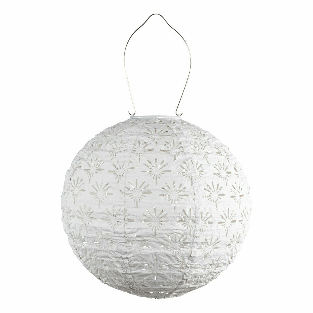 Plow & Hearth Soji Stella - Deco Globe - 12" Solar Lantern