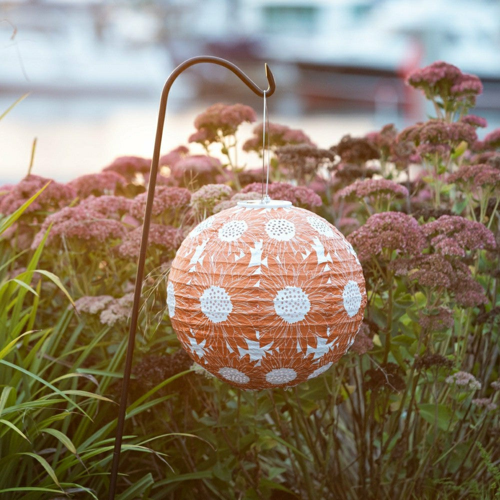Plow & Hearth Soji Stella - Sunflower - 12" Solar Lantern