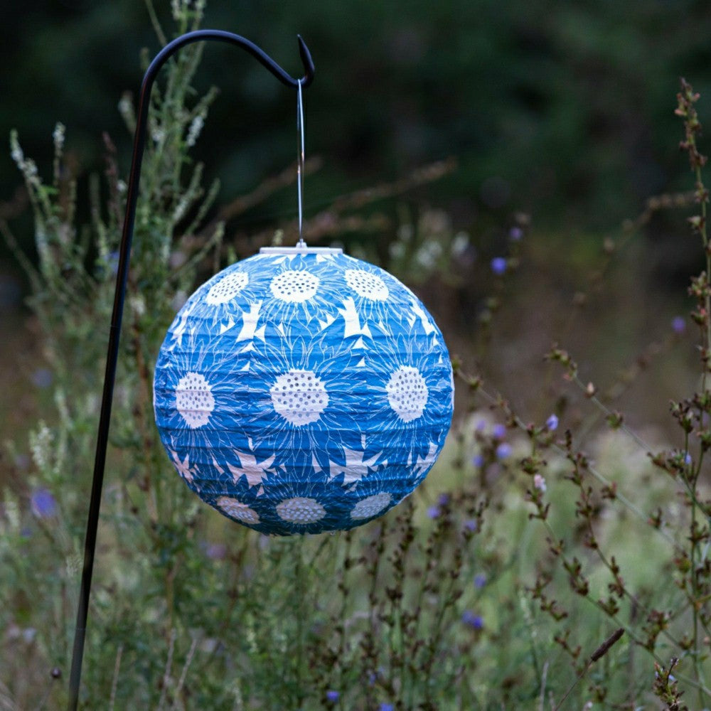 Plow & Hearth Soji Stella - Sunflower - 12" Solar Lantern
