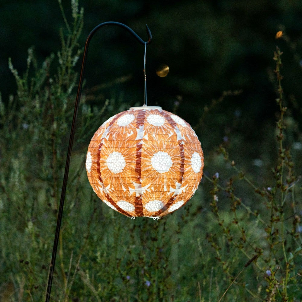 Plow & Hearth Soji Stella - Sunflower - 12" Solar Lantern