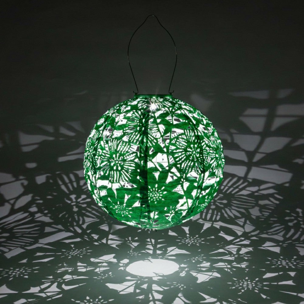 Plow & Hearth Soji Stella - Globe Sunflower - 12" Solar Lantern