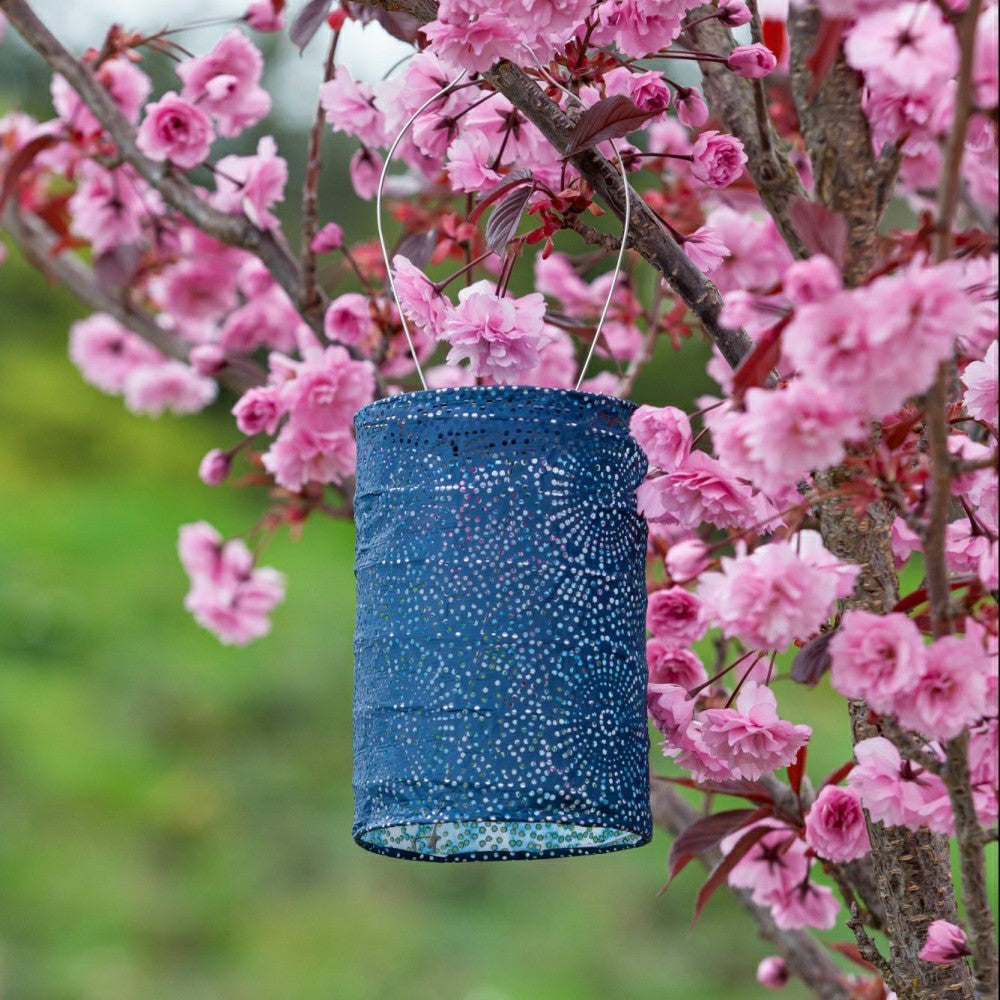 Plow & Hearth Soji Stella - Cylinder - 7.5" Solar Lantern