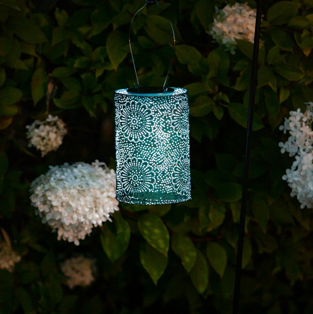 Plow & Hearth Soji Stella - Cylinder - 7.5" Solar Lantern