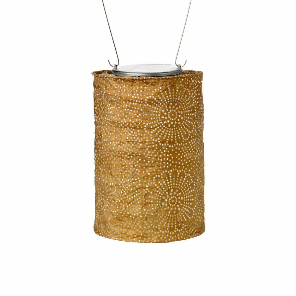 Plow & Hearth Soji Stella - Cylinder - 7.5" Solar Lantern