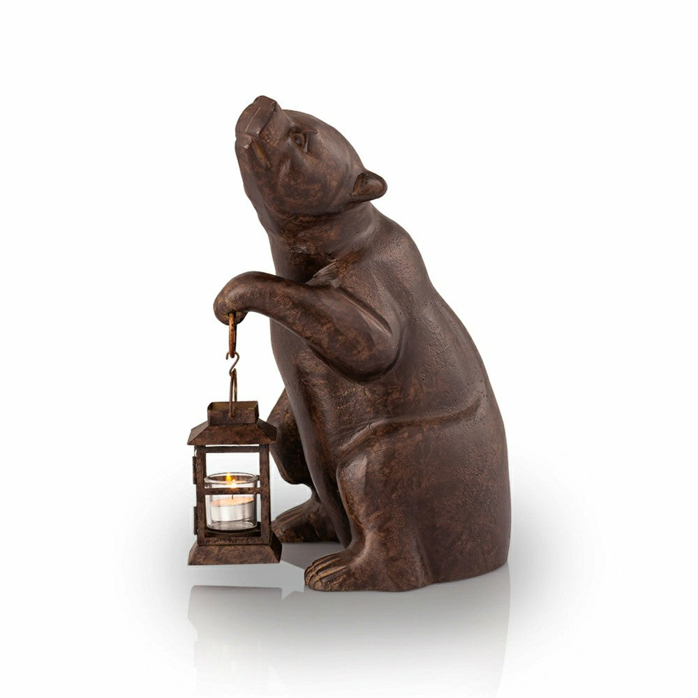 Plow & Hearth Bear with Lantern