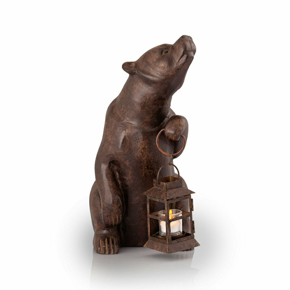 Plow & Hearth Bear with Lantern