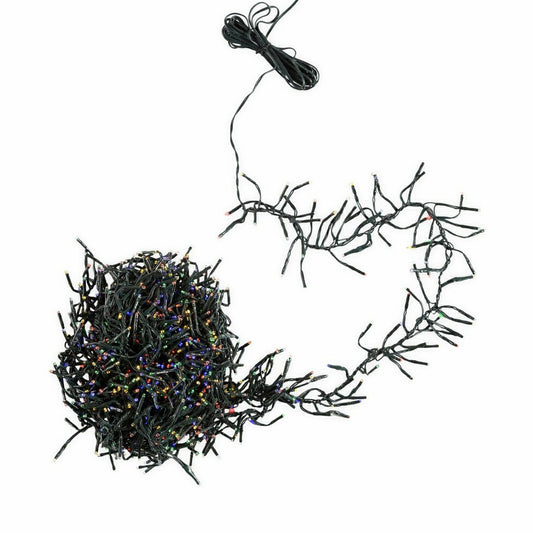 Plow & Hearth Indoor/Outdoor Electric Cluster Lights with 1128 Multi-Color LEDs; 32'