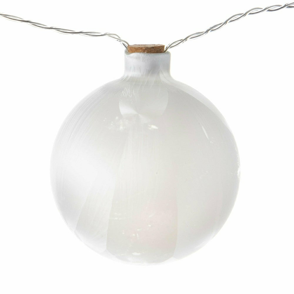 Plow & Hearth Globe Shaped Frosted String Light