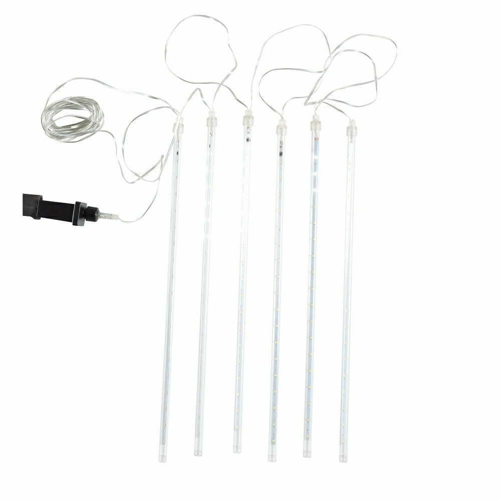 Plow & Hearth Indoor/Outdoor Electric Icicle Chasing Lights with Cool White LEDs