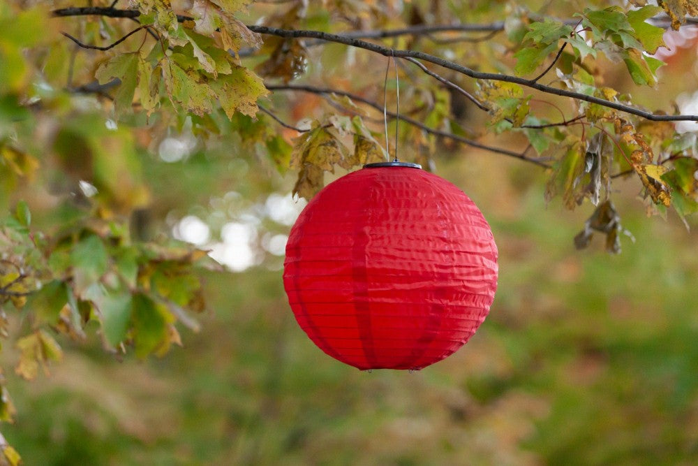 Plow & Hearth Soji Festival 12" Round Solar Lantern