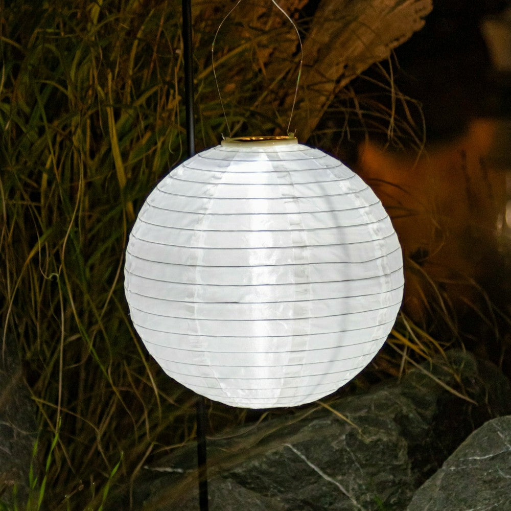 Plow & Hearth Soji Festival 12" Round Solar Lantern