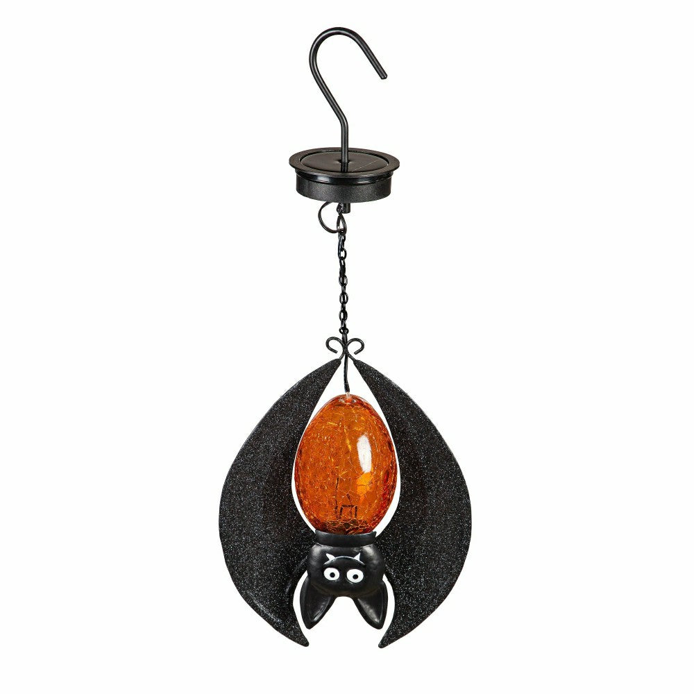 Plow & Hearth Solar Halloween Hanging Bats, Set of 3