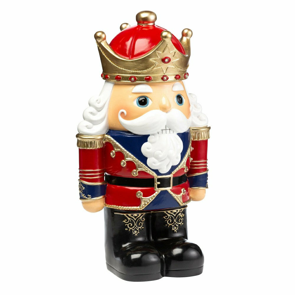 Plow & Hearth Indoor/Outdoor Lighted Nutcracker Shorty Statue