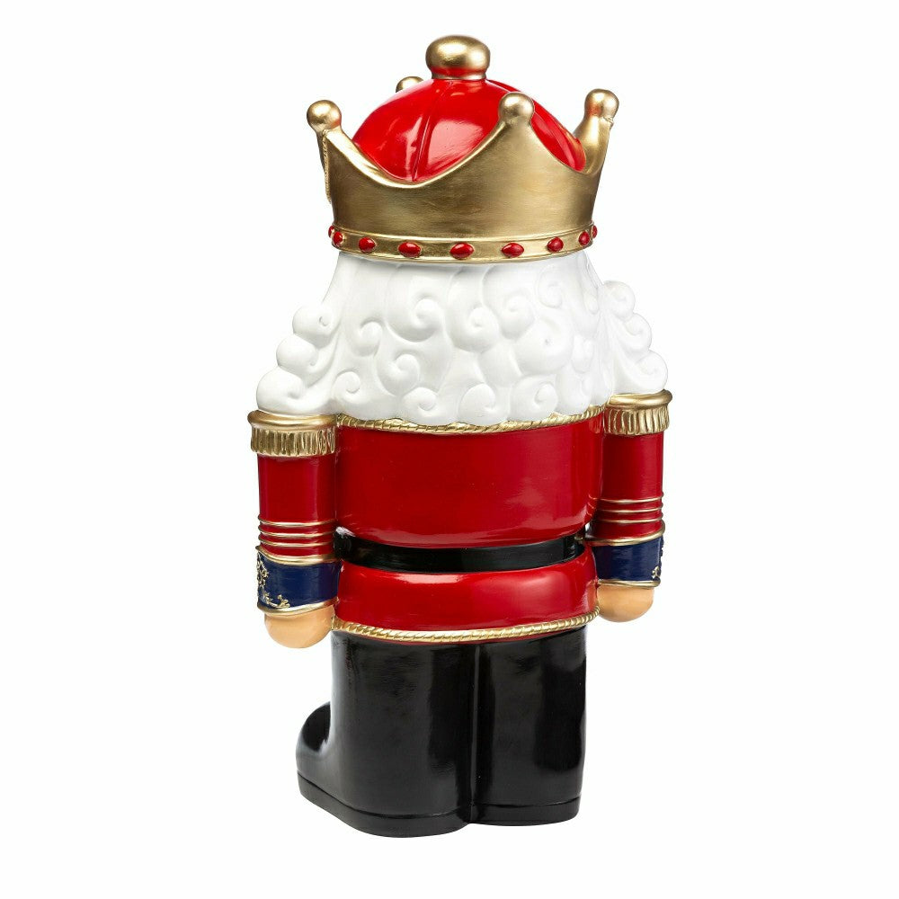 Plow & Hearth Indoor/Outdoor Lighted Nutcracker Shorty Statue