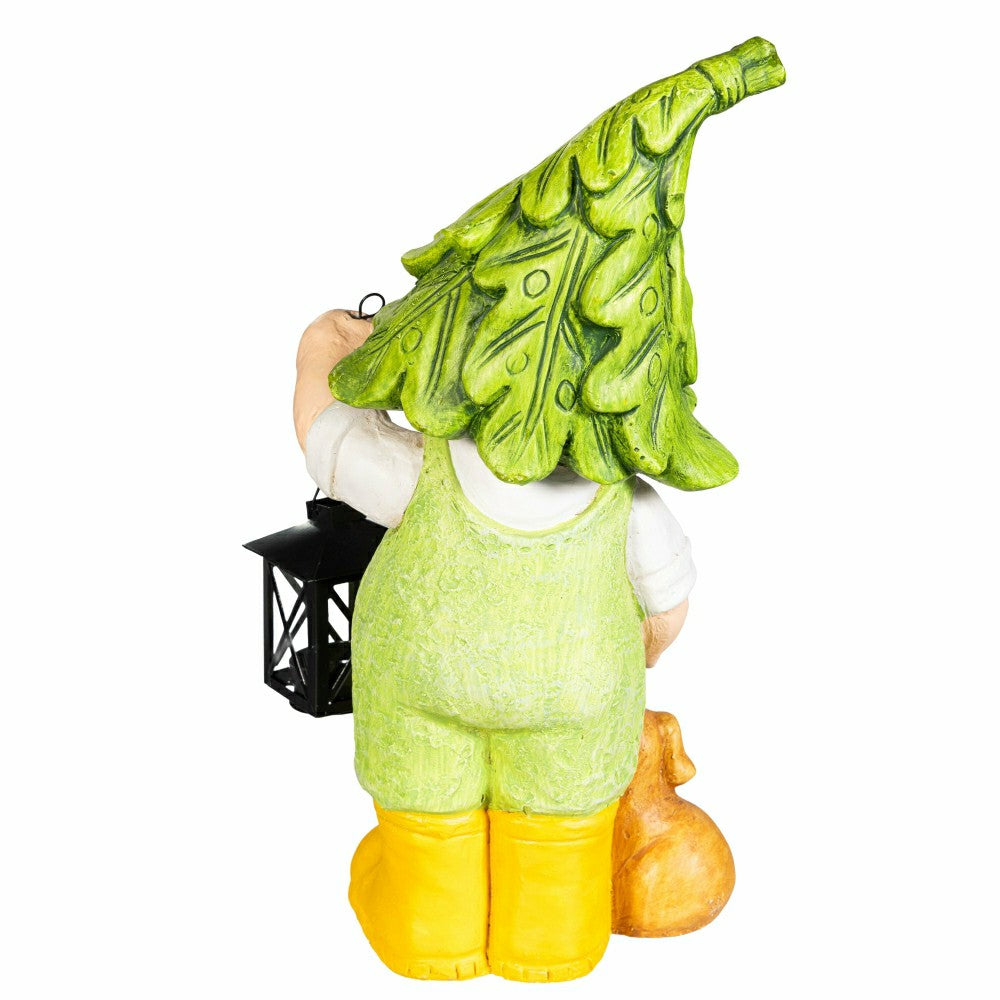 Plow & Hearth Garden Friends Statues with Lanterns, Set of 2