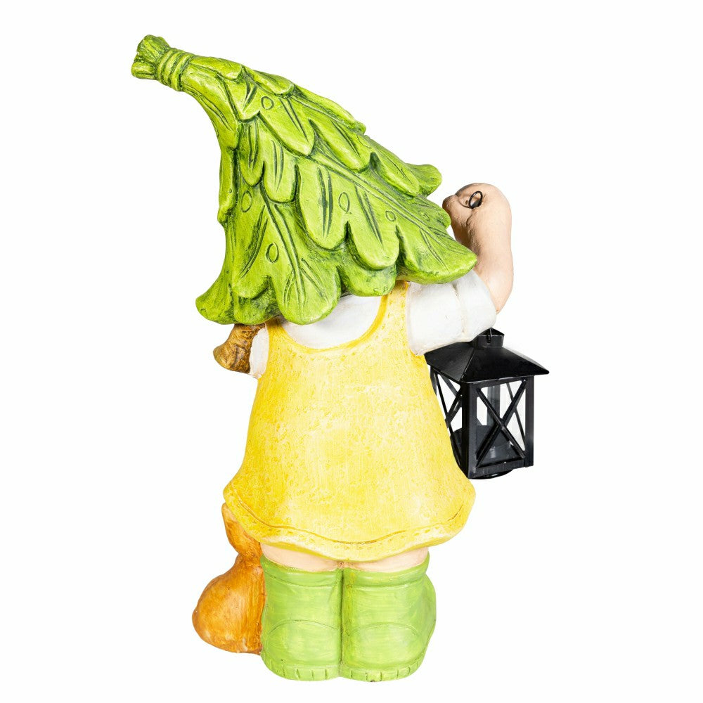 Plow & Hearth Garden Friends Statues with Lanterns, Set of 2