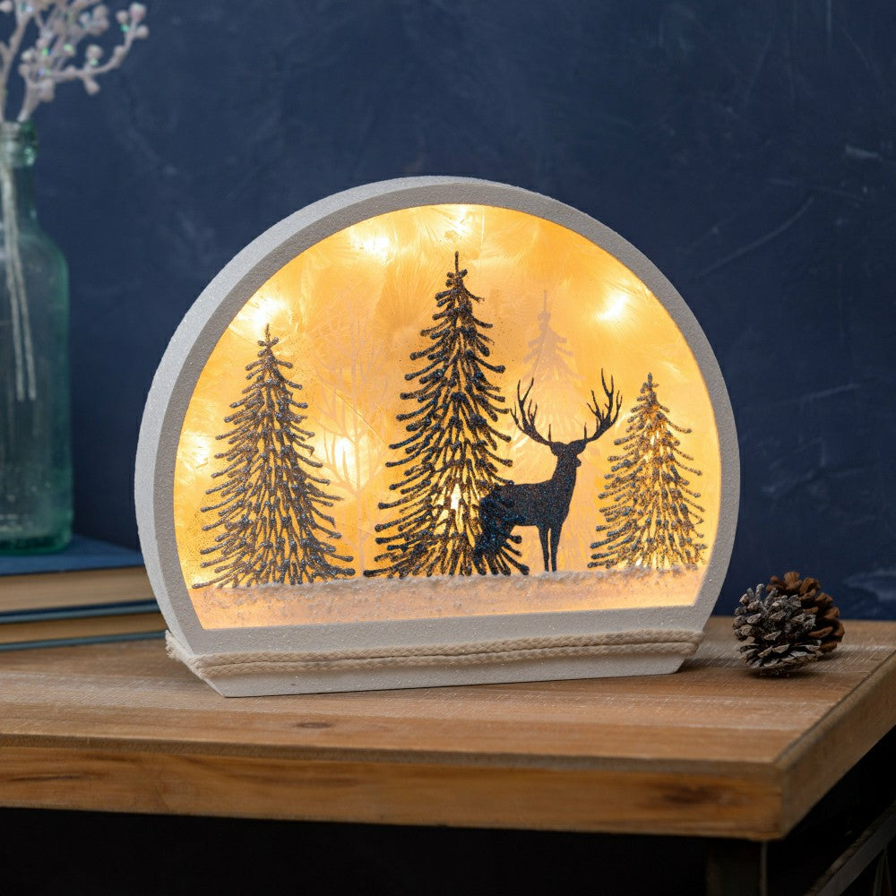 Plow & Hearth Winter Blues Lighted Orb