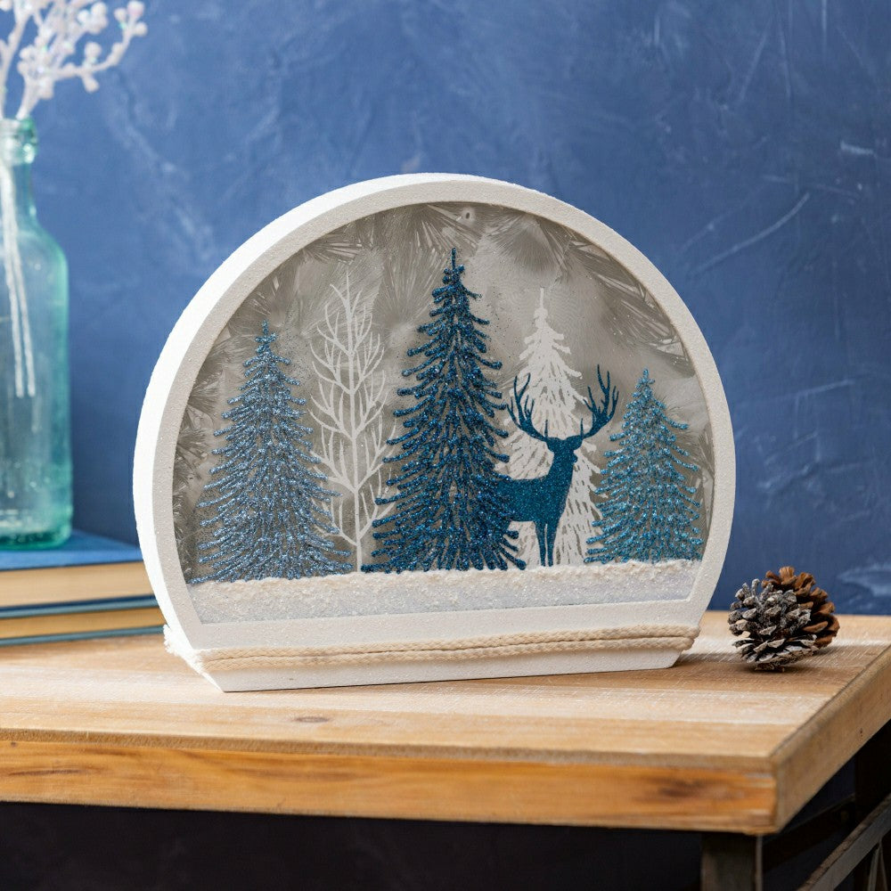 Plow & Hearth Winter Blues Lighted Orb