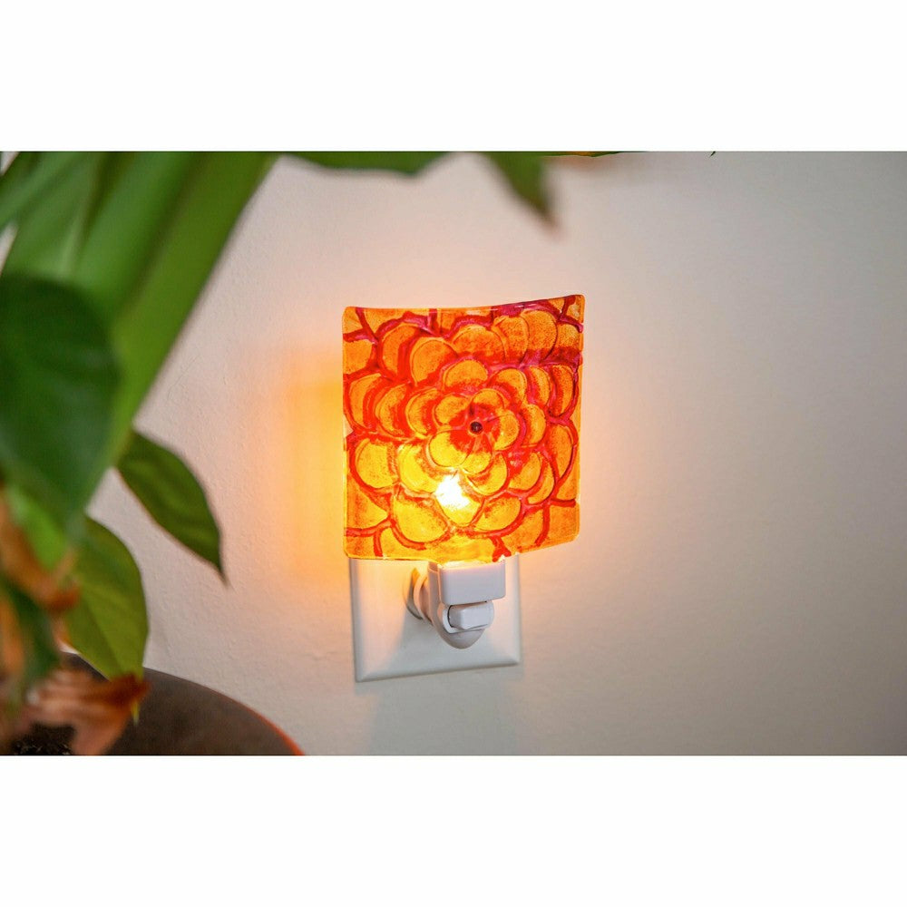 Plow & Hearth Bird Bliss Hand Painted Glass Nightlight