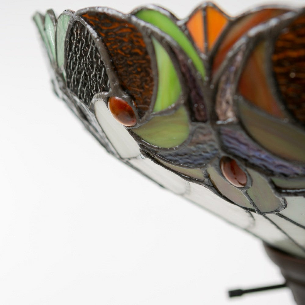 Plow & Hearth Filigree Stained Glass Floor Lamp
