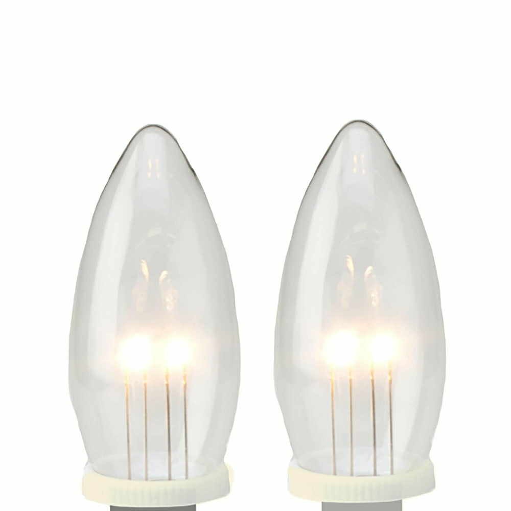 Plow & Hearth Outward-Facing Window Candle Replacement Bulbs, Set of 2