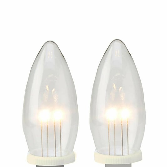 Plow & Hearth Outward-Facing Window Candle Replacement Bulbs, Set of 2
