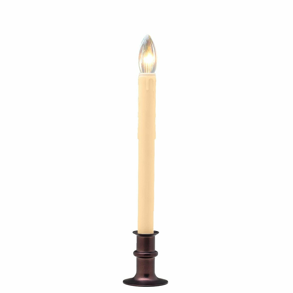 Plow & Hearth Adjustable Window Candle with Timer, Set of 4