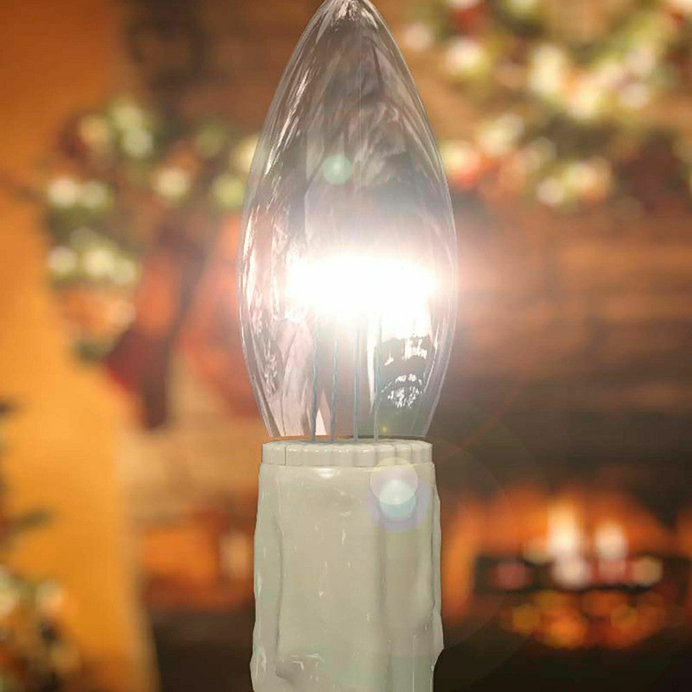 Plow & Hearth Adjustable Window Candle with Timer, Set of 2