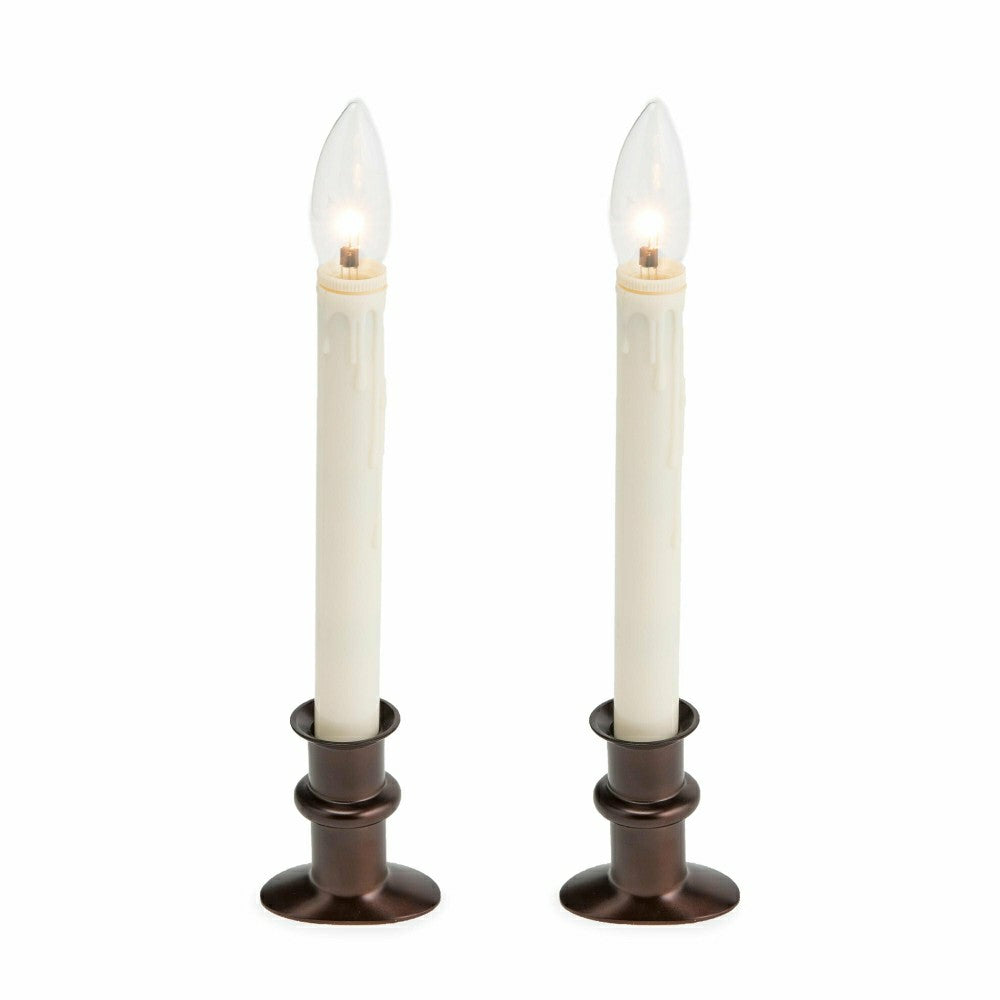 Plow & Hearth Adjustable Window Hugger Candles, Set of 2