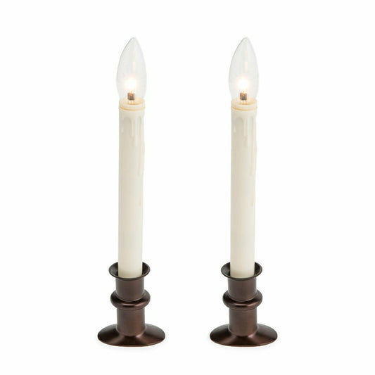 Plow & Hearth Adjustable Window Hugger Candles, Set of 2