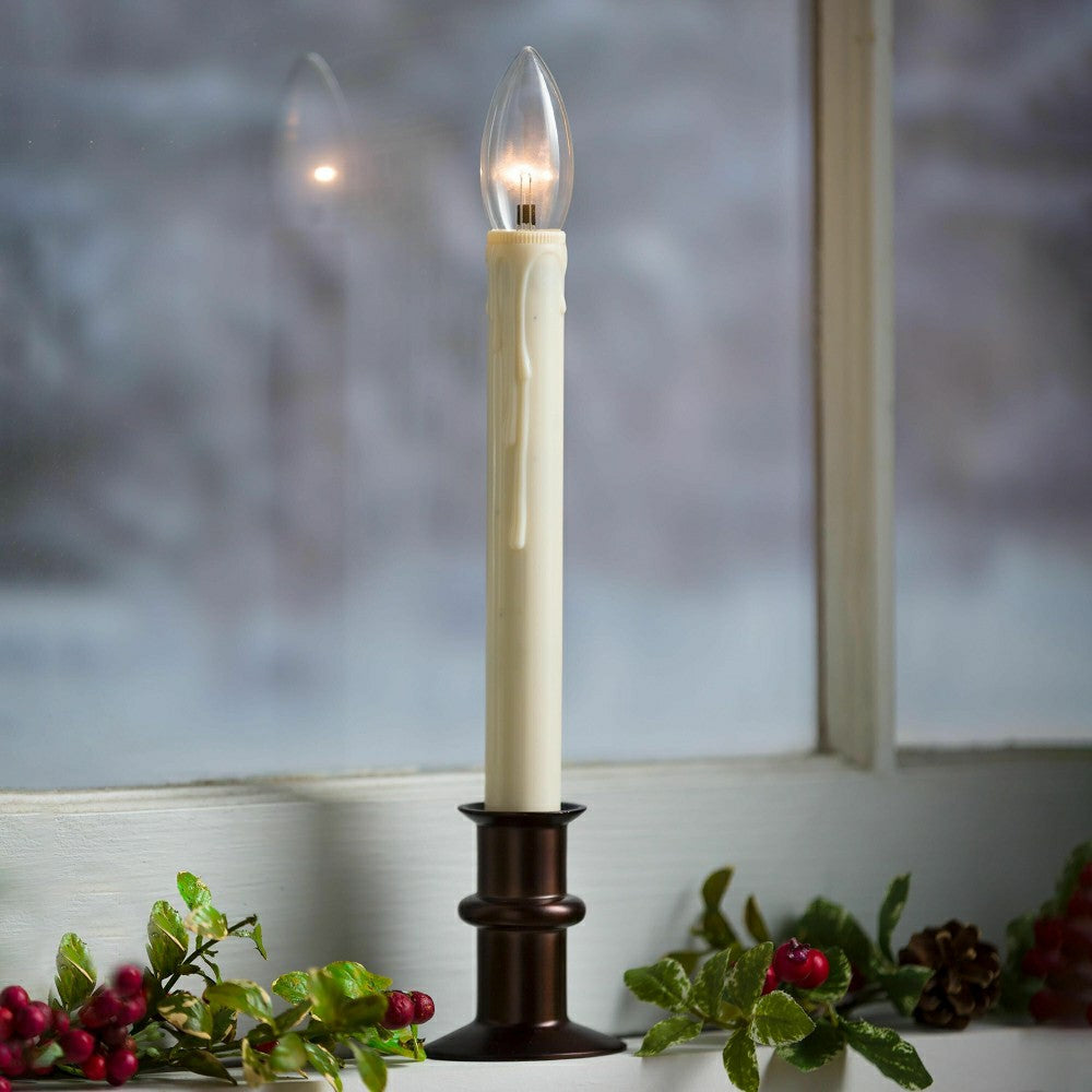Plow & Hearth Adjustable Window Hugger Candles, Set of 2
