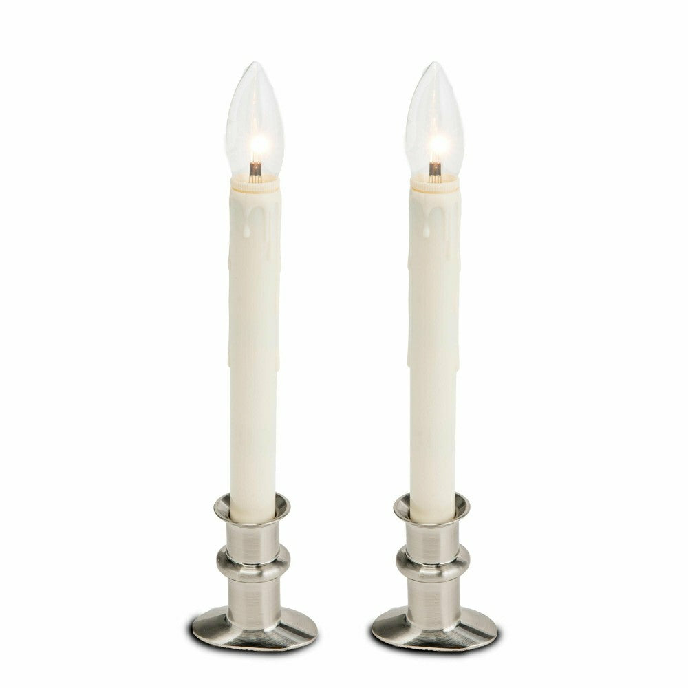 Plow & Hearth Adjustable Window Hugger Candles, Set of 2