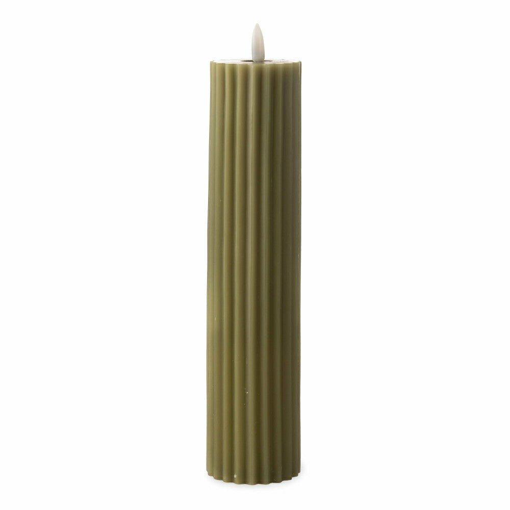 Plow & Hearth Tall LED Carved Candle