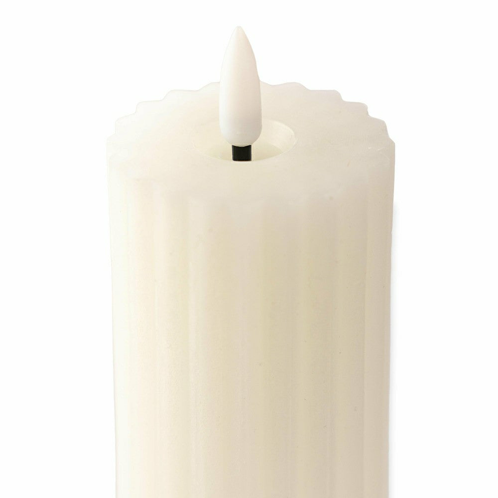 Plow & Hearth Tall LED Carved Candle