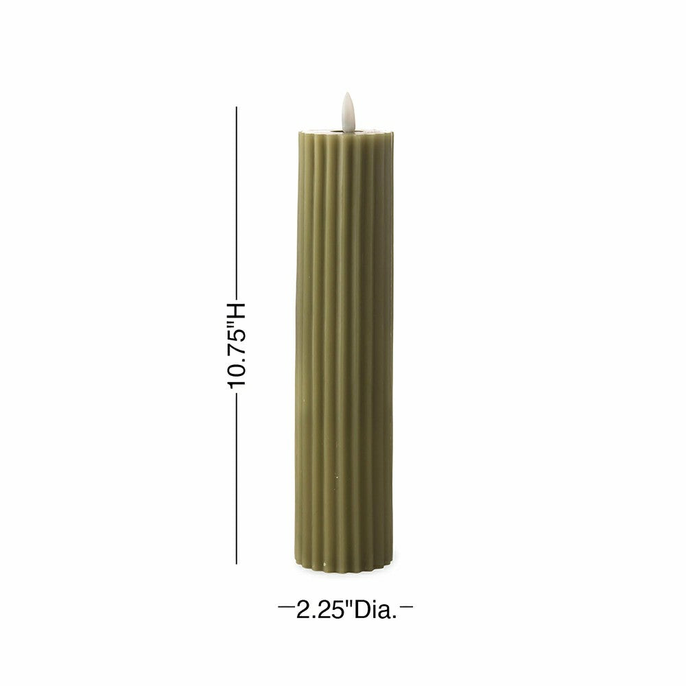 Plow & Hearth Tall LED Carved Candle