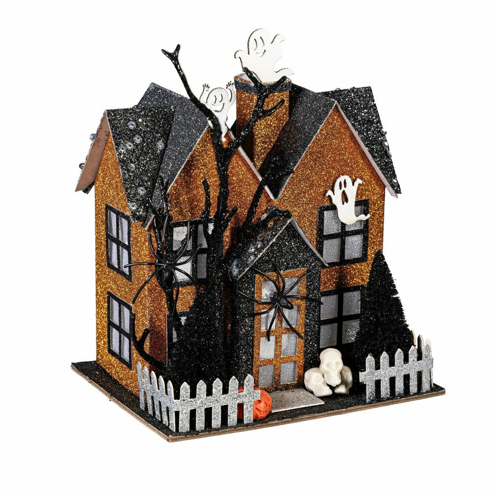 Plow & Hearth Haunted House LED Table Décor, 8.25"H