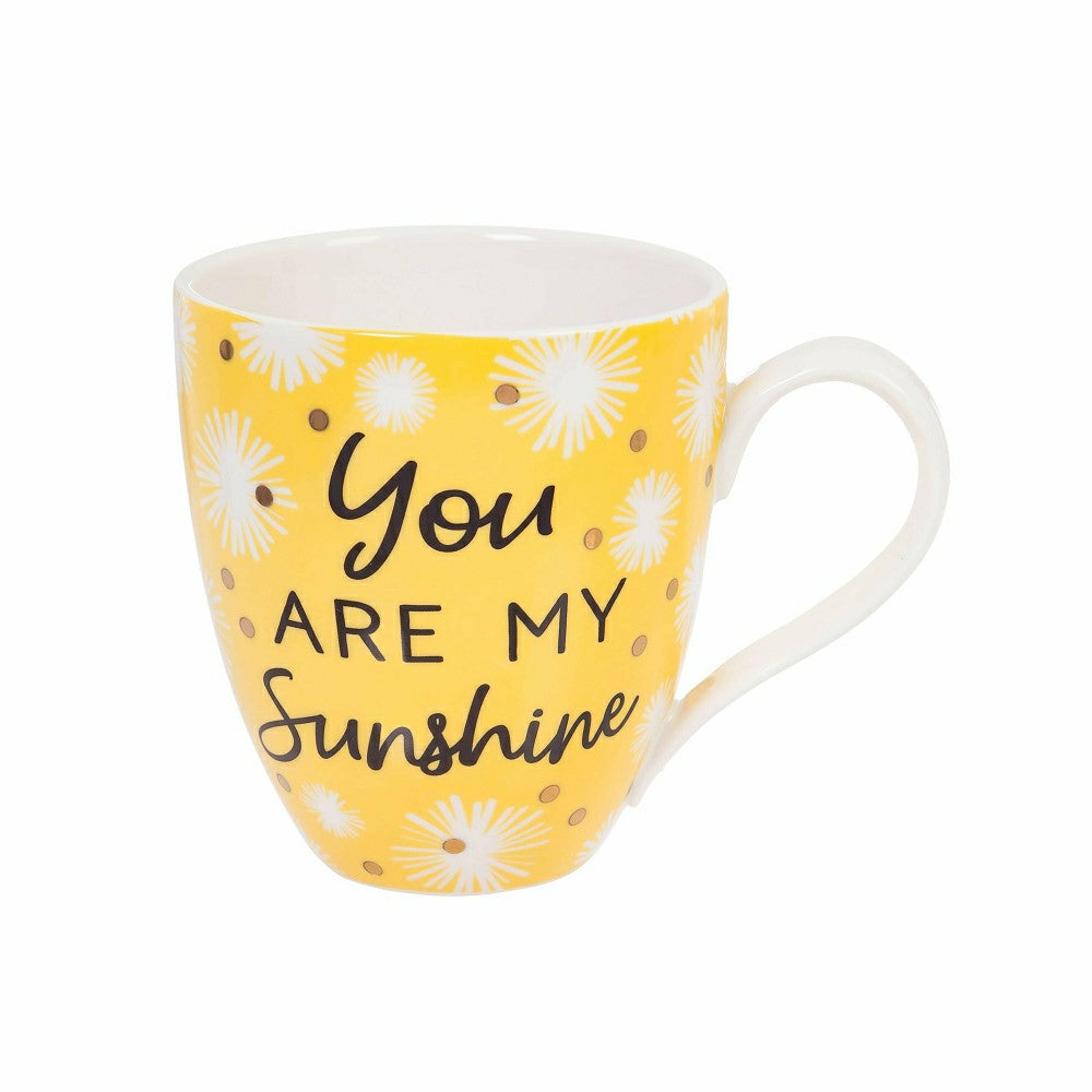 Plow & Hearth Mommy and Me Drinkware Gift Sets Ceramic Cup O' Java, You Are My Sunsh