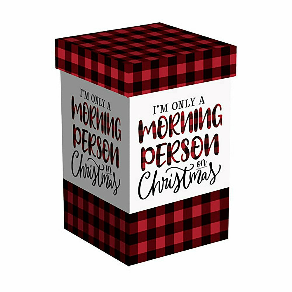 Plow & Hearth Ceramic FLOMO 360 Travel Cup, 17 oz., I'm only a morning person on Chr