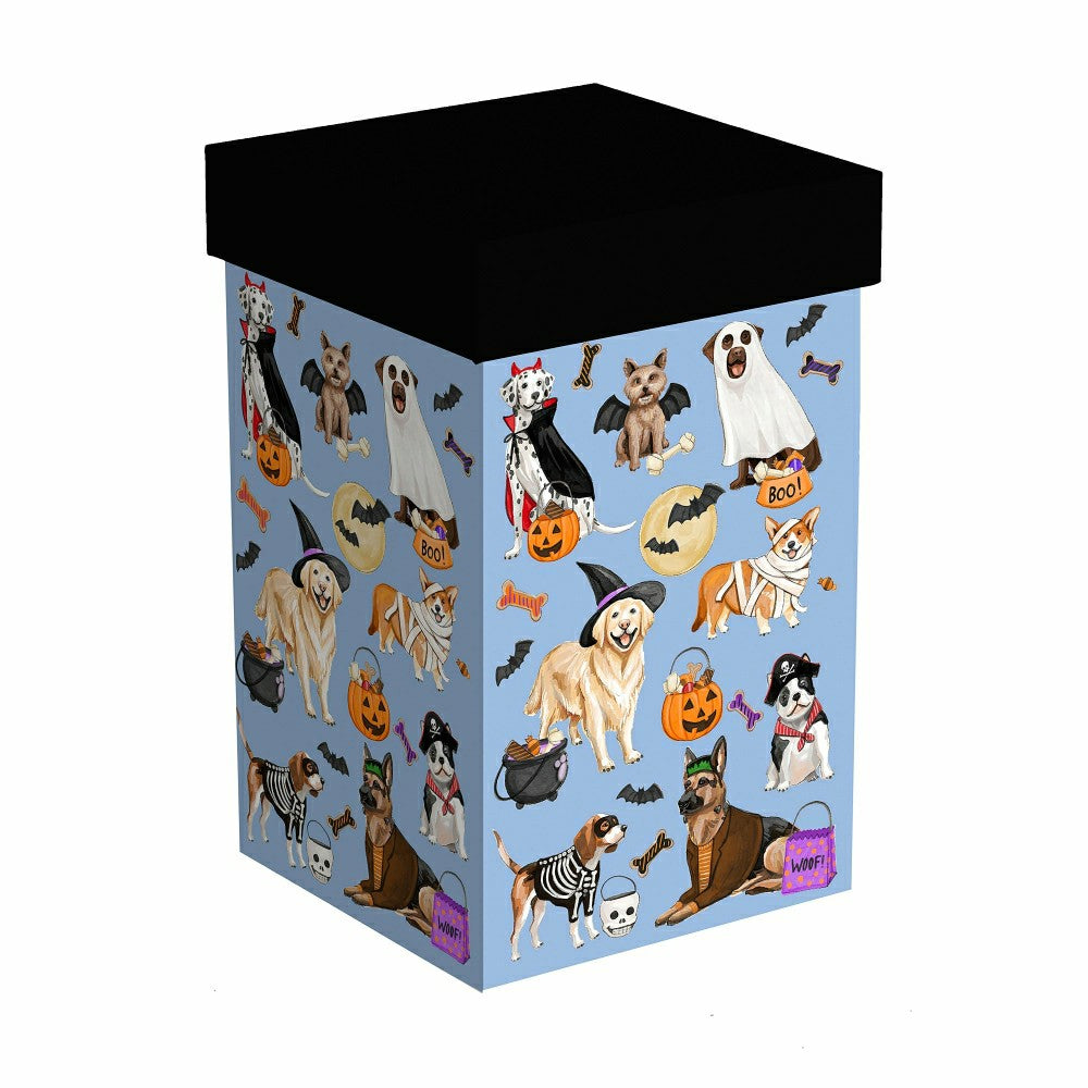 Plow & Hearth Haunted House Dogs In Costumes Ceramic Perfect Cup, 17oz, Gift Box