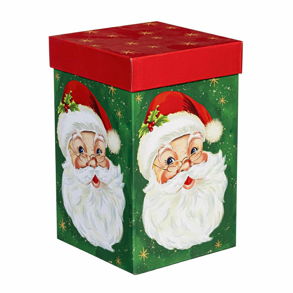 Plow & Hearth Traditional Santa Travel Cup Ceramic Perfect Cup, Jolly Santa, 17oz, G