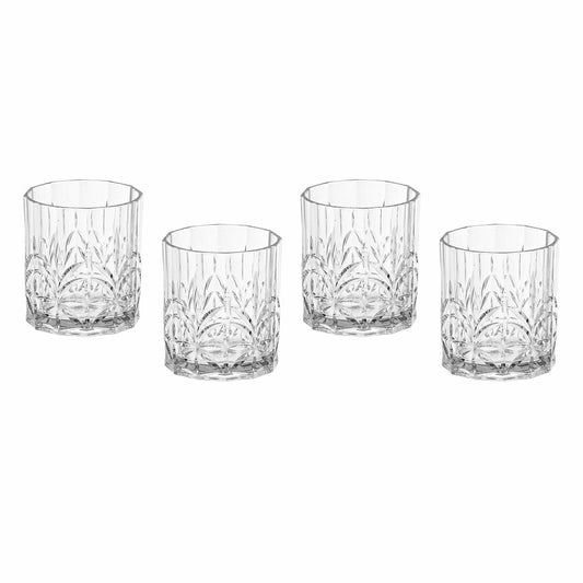 Plow & Hearth Shatterproof Low Tumbler, Set of 4, Gift Box