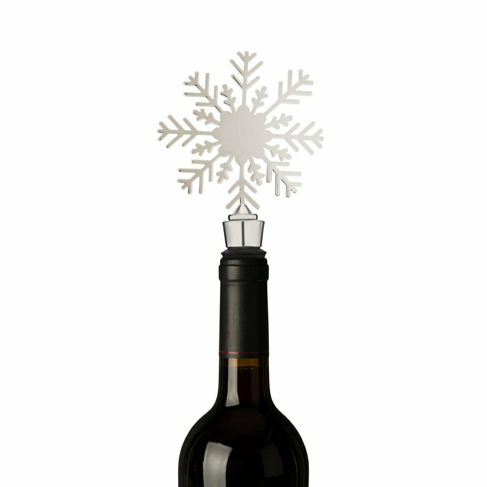 Plow & Hearth Holiday Snowflake Bottle Stopper