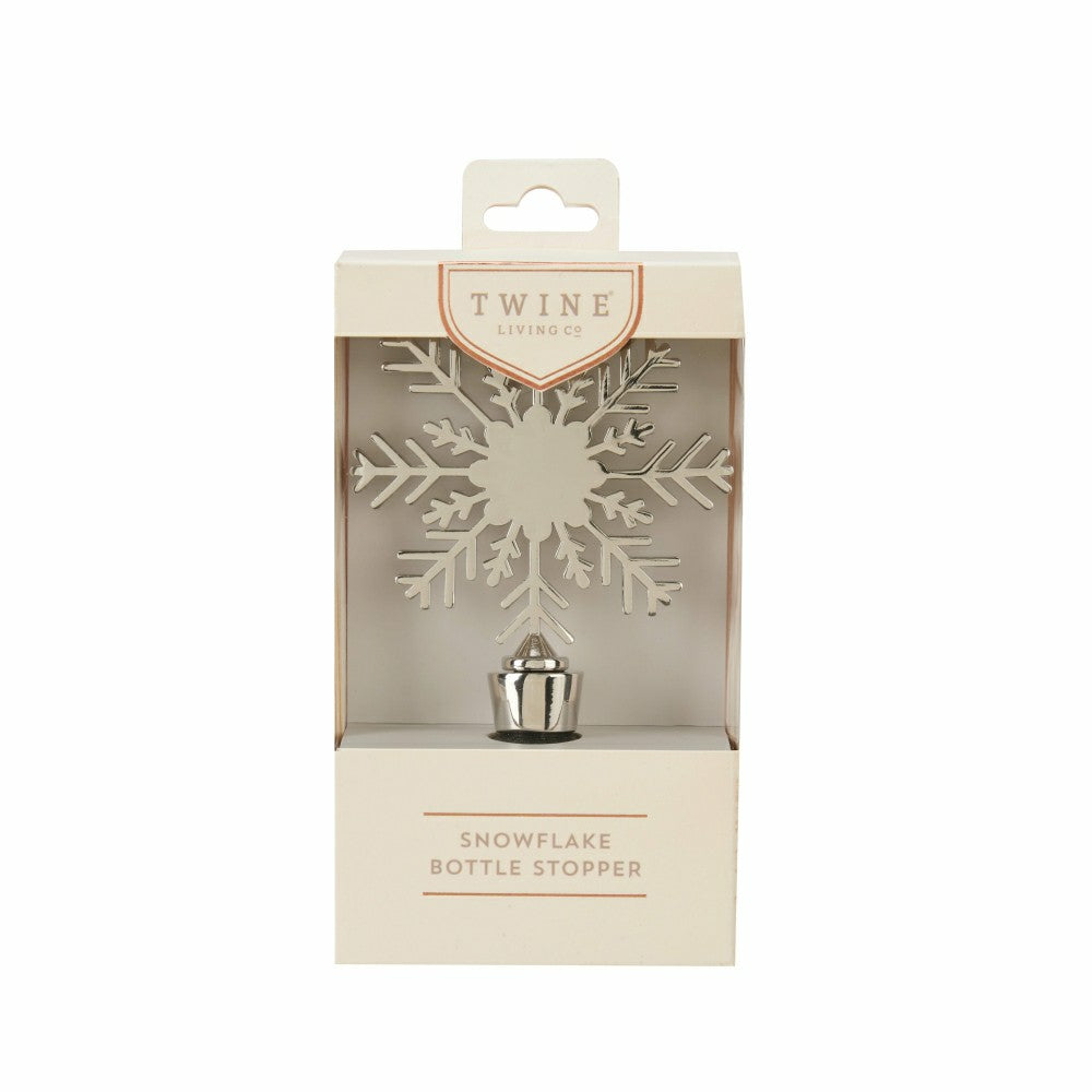 Plow & Hearth Holiday Snowflake Bottle Stopper