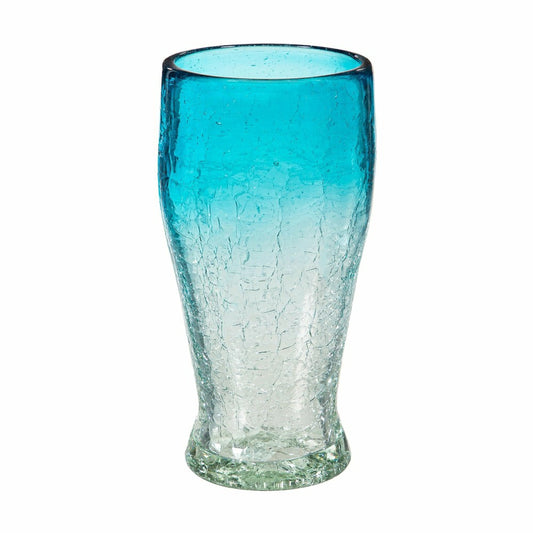 Plow & Hearth Bambeco Maya Aqua Pint Glass, 11oz