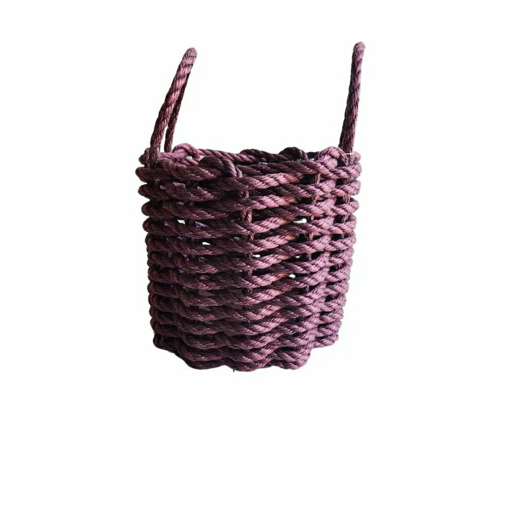 Plow & Hearth Solid, Single Color Maine Lobster Rope Basket, Handmade