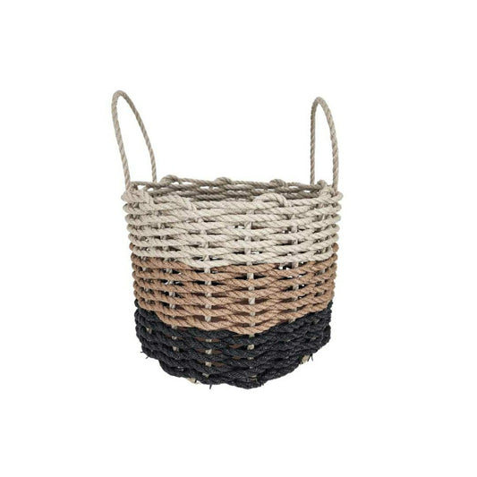 Plow & Hearth Authentic Maine Lobster Rope Storage Black, Brown, Tan Ombre