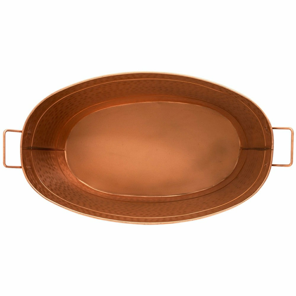 Plow & Hearth Oval Copper Plated Tub
