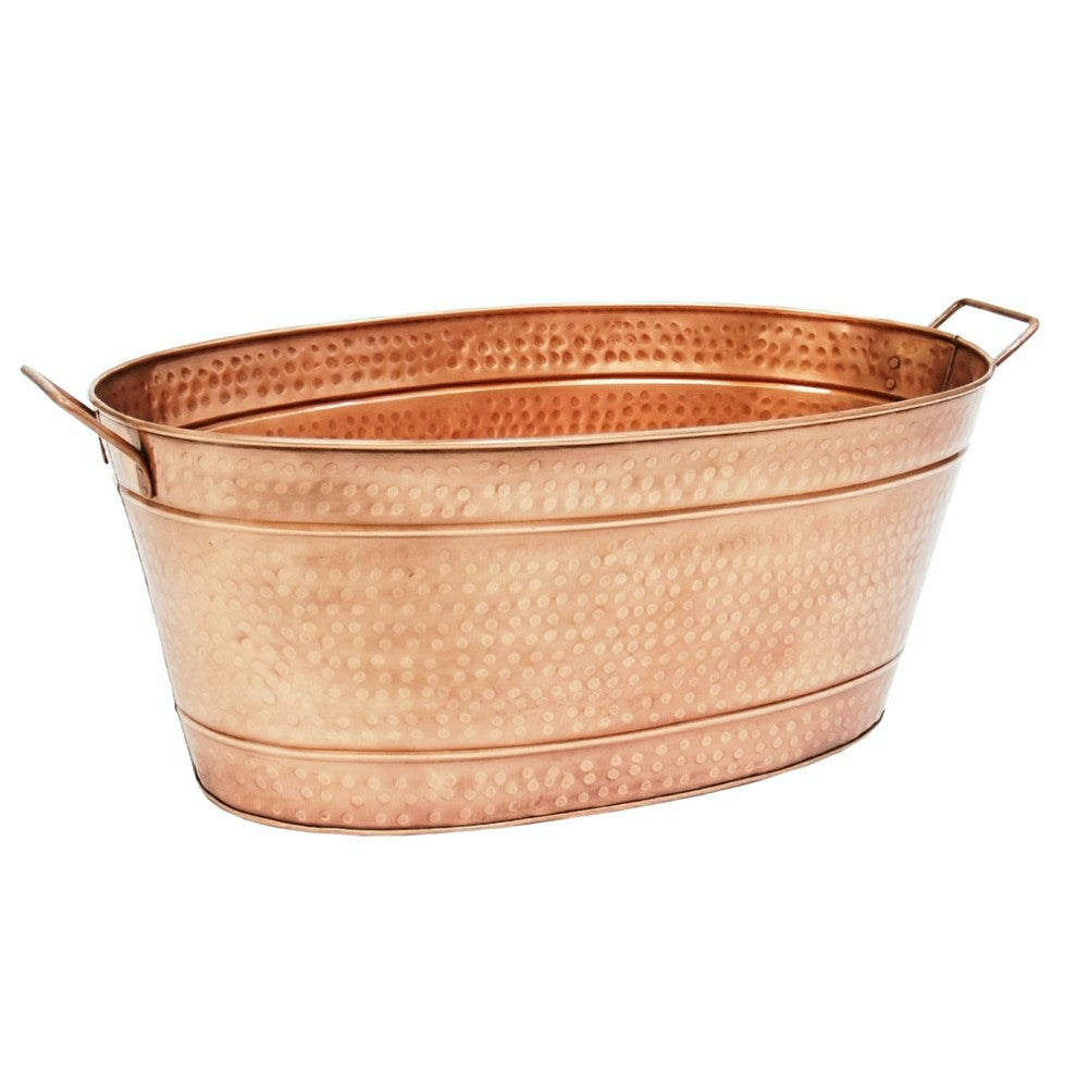 Plow & Hearth Oval Copper Plated Tub