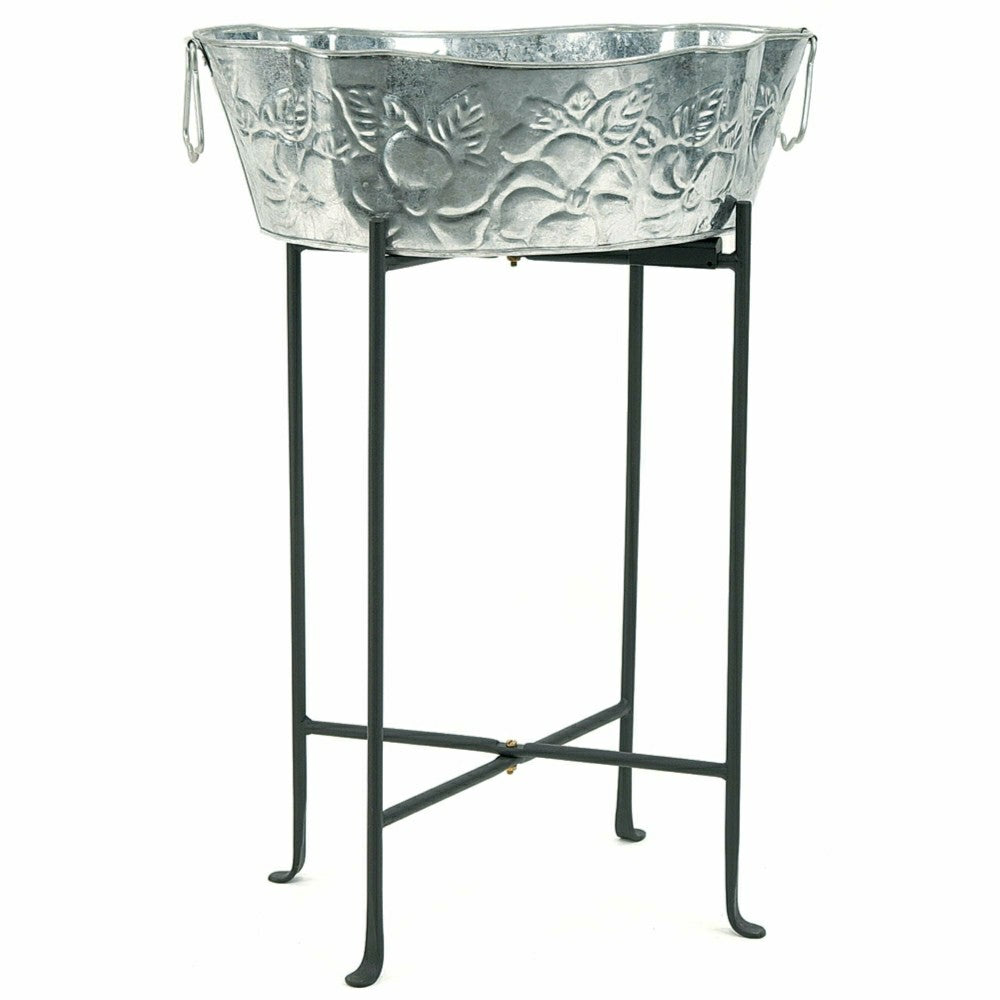 Plow & Hearth Galvanized Embossed Tub