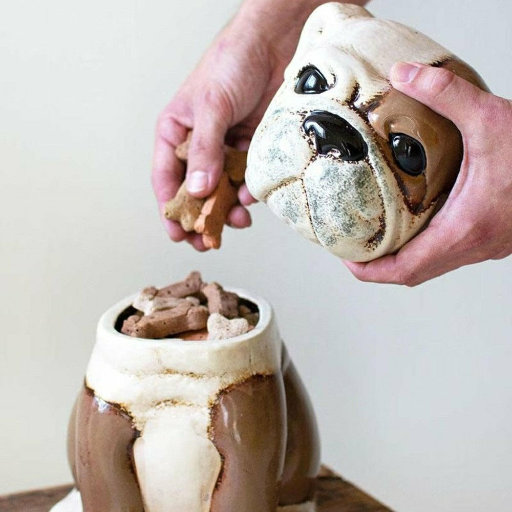 Plow & Hearth Bull Dog Ceramic Canister